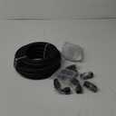 EVIL ENERGY 10AN Fuel Line Kit, 10AN Nylon Braided Fuel Line Hose Fitting Kit CPE 20FT Black