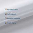 N&Y HOME Small Stall Shower Curtain Liner Fabric 32" W x 72" L inch Narrow Size, Hotel Quality, Washable, Water Repellent, White Bathroom Curtains with Grommets, 32x72