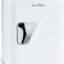 Iceblue Mini Fridge, Retro 4 Liter /6 Cans Tiny Fridge, AC Plug & 12V Car Charger Small Refrigerator, Compact & Portable 4A Cooling Mini Refrigerator for Bedroom, Car, Office, Dorm, Gift (White)