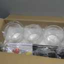 ROCUNSI 3Light Kitchen Island Lighting, Black Pendant Light Fixture, Farmhouse Dining Room Light Fixtures Over Table, Modern Hanging Light Fixtures with Clear Glass, E26 Base, Bulbs Not Included