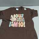 Peace Out Single Digits Retro Groovy 10th Birthday Girl Comfort Colors Adult Heavyweight T-Shirt, Small