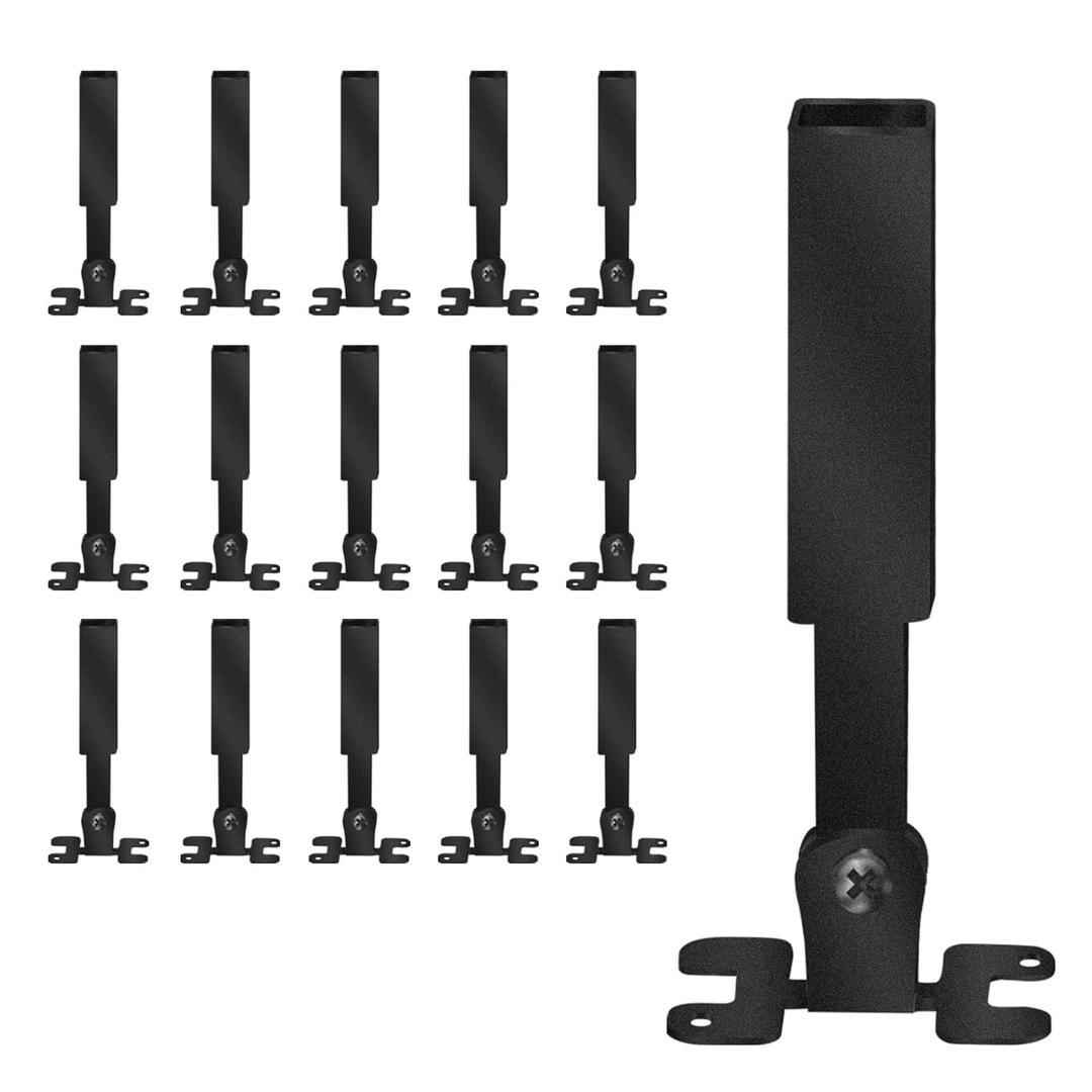 Angle Adjustable Connectors,Baluster Swivel Connectors with Screw for Installation of 1/2" Square Balusters balusters for Staircase Interior 15Pack