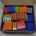 Hicarer Tic Tac Toe Keychain for Kids Ages 8-12 Party Favors Plastic Keyholders Game for Goodie Bags Mini Backpack Valentines Birthday Party(Bright Color,64 Pcs)