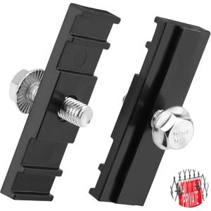 8pcs LinKlip ChainLink Fence Easy Sign Mount Fastener Bracket Clamp with Stainless Steel Bolt, for Standard Chain Link Fence Sign Mounting Bracket Clip, Metal Flags Banners Displays Signs Hang