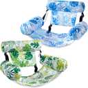 SLOOSH Inflatable Pool Floats Adult,2 Packs Floating Lounge Chairs,Blow up Pool Noodles for Adult Heavy Duty,Floating Chair for Party Summer Water Beach Lake Fun
