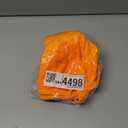 OneCut Halloween Ghost Trick or Treat Candy Basket, Orange Plush Tote Bag with Smiling Ghost Design