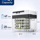 Marsail 12 Volt Refrigerator, 32QT Car Fridge Portable Freezer -4°F to 68°F, Fast Cooling & ECO Mode, 12/24V DC 110-240V AC Electric Cooler for Camping, Travel, RV, Truck, Home