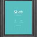 LaVie Home 8x10 Picture Frames (2 Pack, Black) Rustic Photo Frame Set with Tempered Glass for Wall Mount & Table Top Display