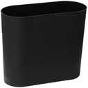  
HMQCI Plastic Rectangular Small Trash Can Wastebasket, 3 Gallons, Garbage Container Bin (Black, 5.9"/12.6"/10.6")