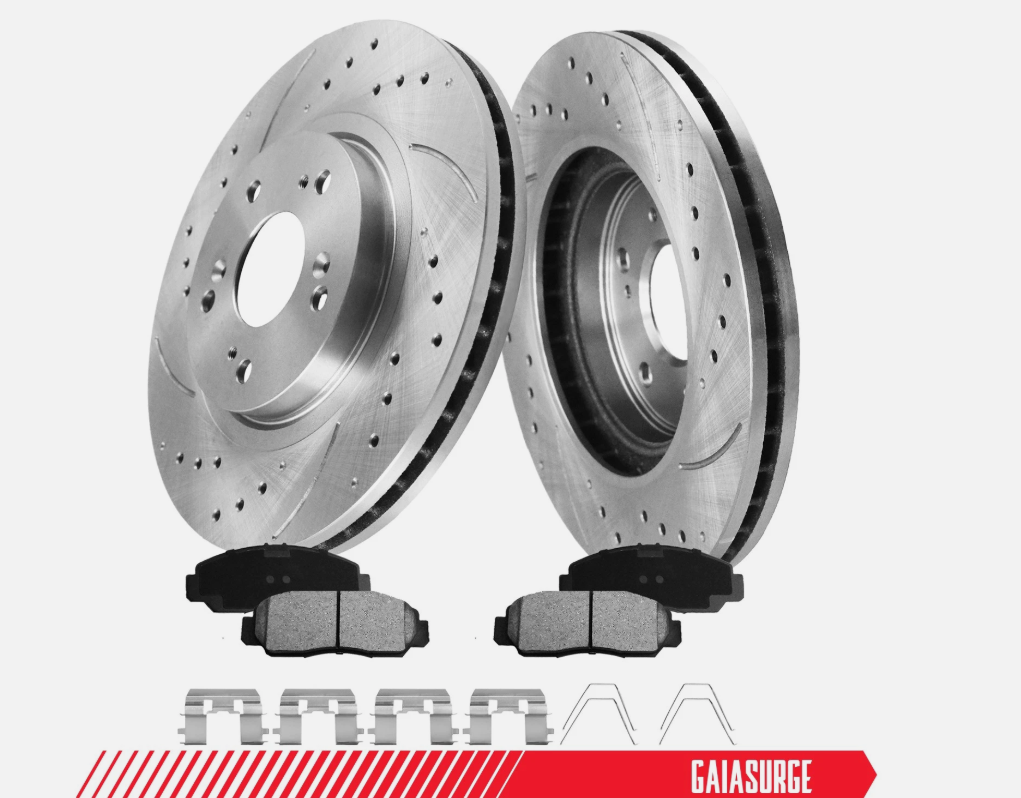 Front Brake Rotors + Brake Pads for 1999-2008 Acura TL 3.2L Rotor Brakes Pad Kit