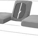 molasofa T-Cushion Sofa Seat Slipcovers Set, Couch Protector for Sectional, Armchair, Loveseat - Stretch Spandex Fabric (3 Cushion Sofa,Light Gray)