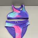 Under Armour Girls Two Piece Bikini Swimsuit, UPF 50+ Sun Protection, Quick Drying Bathing Suit, Size 8