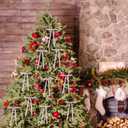 2 x 30 Pcs Satin Bows with Twist Tie 5 x 7 Inch Pretied Premade Ribbon Bows for Tree Wreath Garland Home Decor Indoor Outdoor Decorations (Light Pink)