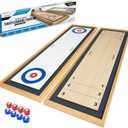 GoSports Shuffleboard and Curling 2 in 1 Tabletop Board Game