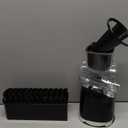 SUSTEAS Rotary Cheese Grater with Handle,Vegetable Slicer with 6 Interchangeable Blades, Reinforced Suction,Easy to Clean,Kitchen Shredder for Crushed Ice,Fruits and Nuts with Blade Storage Case,Black