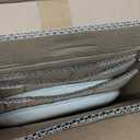 Famiware Dinnerware Sets for 4, Ocean Round 12-Piece Kitchen Plates and Bowls Sets, Microwave and Dishwasher Safe, Scratch Resistant, Light khaki