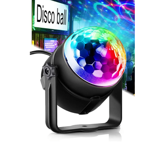 Party Disco Ball Dj Dance Lights Disco Strobe Rave Sound Activated Projector Effect Stage Light Remote Control for Birthday Xmas Wedding Bar Kids Christmas Glow Party