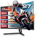 27" FHD 200Hz Curved Gaming Monitor,1ms FreeSync Premium,120%sRGB,HDR400