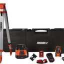 Johnson Level & Tool 99-028K Electronic Self-Leveling Dual Slope Horizontal/Vertical Rotary Laser System, Red, 1 Kit
