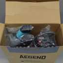 Aegend Snorkeling Gear for Adults Youth Kids, Snorkel Mask with Top Dry Valve - Panoramic View Anti-Leak and Anti-Fog with Mesh Bag for Snorkeling, Scuba Diving, Freediving & Swimming (2 PACK-Black & Green)