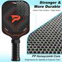 Pickleball Paddles Set of 4, Complete Family Starter Kit 4 Balls (Indoor & Outdoor), 4 Overgrips & Bag, Lightweight Carbon Fiber Rackets for Beginners & Intermediate, Ready to Play Anywhere