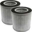PUREBURG Replacement Filters Compatible with MEGAWISE EPI235A Air Purifier,2-Pack H13 HEPA 3-Stage Filtration Activated Carbon Air Clean Dust VOCs Odor