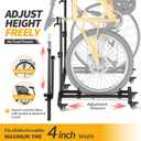 Sttoraboks Vertical Bike Stands (2 Pack)Standing Bike Rack for Garage FloorUpright Bicycle Floor Stand Indoor Bike Holder with Adjustable Height for Garage & Apartment - for Wheels Sizes up to 29