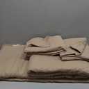 EVERGRACEHOME 100% Cotton Modern Lines Quilt Set King Size, Pre-Washed Soft Striped Coverlet Bedspread, 3 Piece Lightweight Bedding Set for All Season, with 2 Pillow Shams, Stone Taupe | Modern & Timeless, 100% Cotton, Soft, Pre Washed, Oeko-Tex Certified, Lightweight