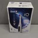 Oral-B iO Series 5 Ultimate White Rechargeable Electric Toothbrush with Visible Pressure Sensor, 2 Minute Timer, 5 Cleaning Settings, 1 Replacement Toothbrush Heads, and Travel Case, White
