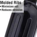 Seachoice Twin Eye Ribbed Boat Fender, Black, 5-1/2 In. X 20 In.