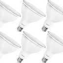 Sunco 6 Pack Outdoor Flood Light Bulb LED PAR38, Exterior Spotlight Bulbs, Weatherproof, 1050 LM, 13W (100W Equivalent), 5000K Daylight, Wet Rated, Dimmable, E26 Base UL