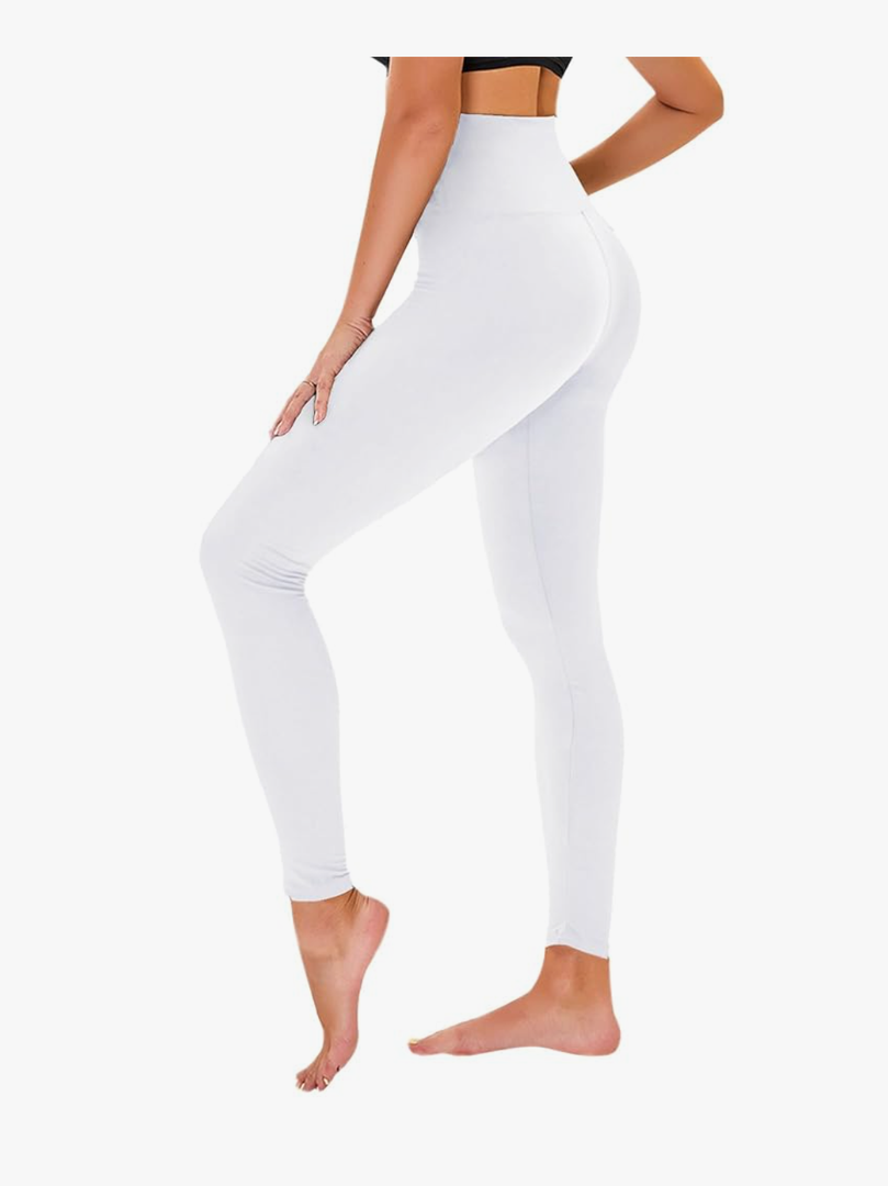 High Waisted Leggings for Women - No See Through Tummy Control Cycling Workout Yoga Pants with Pockets Reg & Plus