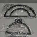 OLV Garden Hose Holder, Outdoor Hose Holder Wall Mounted Holds 125-ft Hose, Heavy Duty Metal Hose Hanger, Sturdy Detachable Hose Reel Storage Organizer, Hose Rack for Outside Garden Lawn Yard Farm (Black)