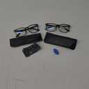 livho High Tech Blue Light Glasses - Advanced 99% Blue Light Blocking Computer Glasses - Anti Eyestrain & UV Glare Protection (*B11 Light Black X 2)