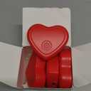 Wettarn 4 Pcs Heartbeat Puppy for Dogs Heart Shaped Replacement Soother Simulator, Red Puppy Heartbeat for Cat Kitten Dog Anxiety Relief Sleep Aid Calming