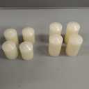 MTLEE 54 Pack Dripless Pillar Candles 3"/4"/6" Unscented Candles Bulk Smokeless Fireplace Assorted Size for Home Wedding Birthday Dinner Holiday Party Decoration (Ivory White)