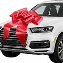 Big Car Bow - 30 Inch Giant Red Bow for Cars, Large Presents, Christmas, Birthdays, Graduations, Wedding, Anniversary, Party and Any Occasion (1 Pack)