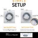 GE Mechanical Grounded Outlet Timer, Dual Plugs with 3 Prongs, 24 Hour Cycle, Indoor Use for Lights, Lamps, Fans, Appliances, Christmas Tree, 1 Pack, 15075