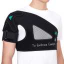 KD Shoulder Support Brace: Shoulder Stability Brace for Torn Rotator Cuff, AC Joint Pain Relief, Dislocation, Tendonitis, Arthritis - Shoulder Braces for Men/Women with X-Strap Support System (Medium)