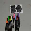 WEISBRANDT Markers for Kids, Liquid Chalk Markers, Pack of 8, Dry Erase Marker Pens, for Chalkboards, Whiteboards, Blackboards, Glass, Reversible Extra Fine 1 mm Tip, 45 Chalkboard Labels Included (Multicolor Neon)