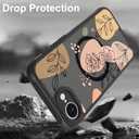 Magnetic for iPhone 16e Case for Women Men, Cute Floral Flowers Phone Case [Compatible with Magsafe] Translucent Matte Shockproof Cover, Flowers