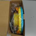 Potaroma Dog Puzzle Toy 2 Levels, Slow Feeder, Pup Food Treat Feeding Dispenser for IQ Training and Entertainment for All Breeds 4.2 Inch Height (Yellow Blue)