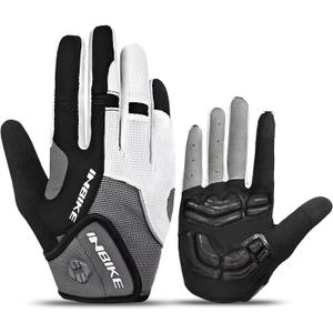 INBIKE Cycling Gloves for Men/Women Bike Gloves with Touchscreen-Padded Anti-Slip Mountain Biking MTB Bicycle Gloves for Cycling/Workout/Gym/Outdoor, Large