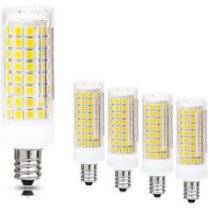 Treie 10W E12 LED Corn Light Bulb(4 Pack)E12 Dimmable 100 Watt Equivalent Bulb 1000LM 3000K Chandelier Bulbs Decorative Candle E12 Base for Home Lighting, AC110-120V (3000K)