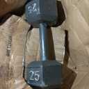 CAP Barbell 25lb Cast Iron Hex Dumbbell, Single