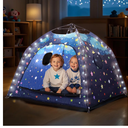 Starry Kids Play Tent with Lights & Portable Bag for Indoor Outdoor, Inside Children Tents for Ages 3-12 Boys & Girls, 51" x 51" x 43" Blue
