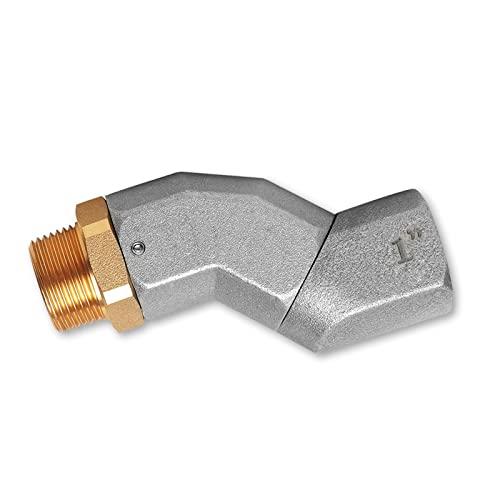 1 Inch NPT Fuel Hose Swivel 360 Rotating Connector for Fuel Nozzle Multi Plane Fuel Plane Swivel