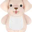 Golden Retriever Microwave Heating Pad for Belly, Neck & Shoulder, Heated Stuffed Animal with Moist Heat, Removable Plush Cover, Unscented Natural Fill, Adorable Surprise Gift, 6.3" x 10.6", 1.47 lb