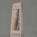 Nightingale 14 Silicone Tumbler Straws - Compatible with Stanley 40 oz cup - Reusable Flexible Long Bendy Drinking Straw with Cleaning Brush for Tall Tumblers - Food-Safe - Set of 6 Oak