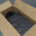 MESHA Kraft Gift Bags 200 Pack 5.25x3.75x8 Inch Small Black Paper Bags with Handles Bulk for Small Business,Birthday,Party,Wedding,Retail,Shopping Bag